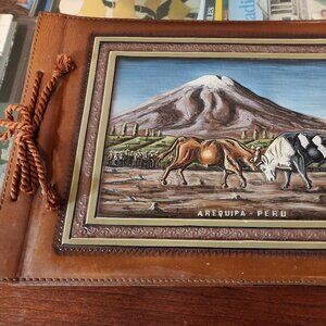 NEW HAND TOOLED ARTESAN LEATHER SCRAPBOOK